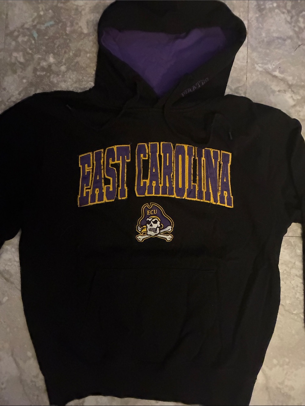East Carolina University Black & Purple Pullover Hoodie
